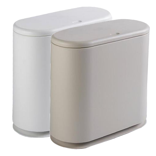 NORDIC Dustbin | Pushpod | Waste Bin | 10L | Multiple Colors | Trash Bin | Kitchen Bin - HippoMart SG