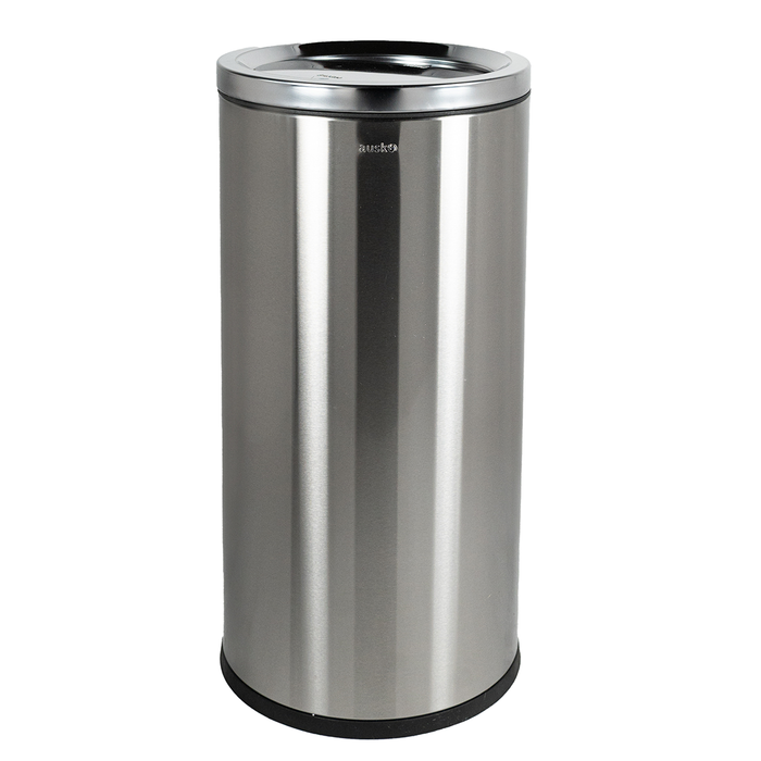 STP2 Dustbin | 65L | Silver Dustbin | Black Dustbin | Lobby Bin | Swing Top Bin | Stainless Bin - HippoMart SG