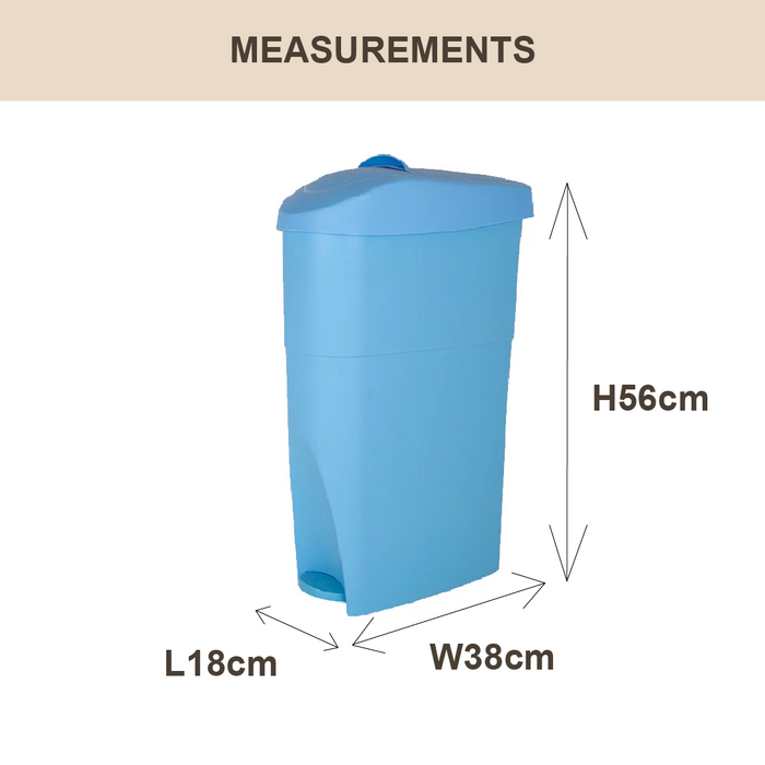 Sanitary Dustbin | Waste Bin | Rubbish Bin | Toilet Bin | 22L | Trash Bin - HippoMart SG