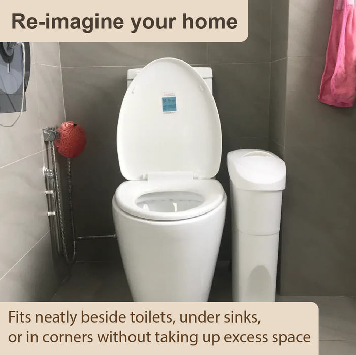 Sanitary Dustbin | Waste Bin | Rubbish Bin | Toilet Bin | 22L | Trash Bin - HippoMart SG