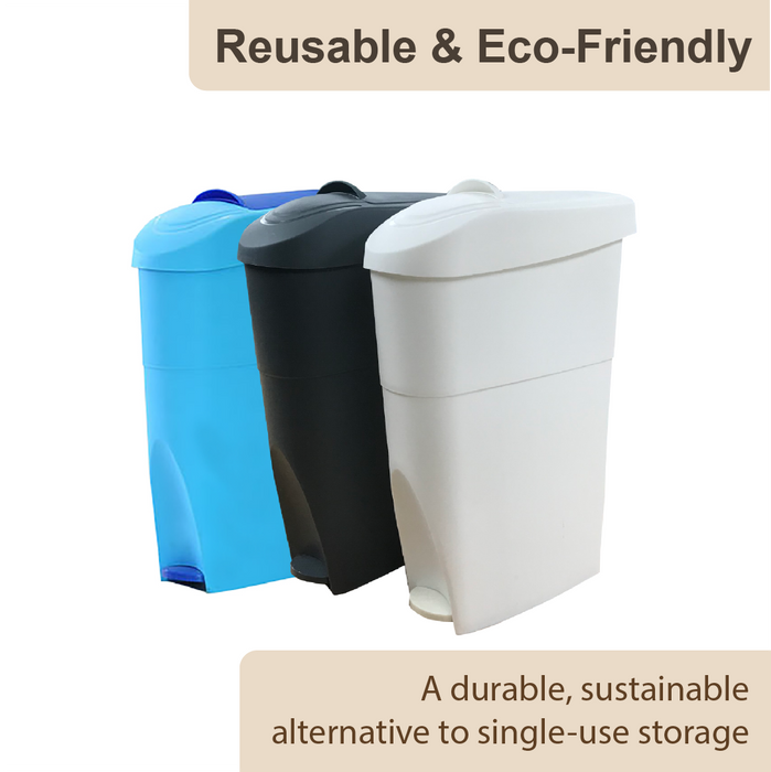 Sanitary Dustbin | Waste Bin | Rubbish Bin | Toilet Bin | 22L | Trash Bin - HippoMart SG