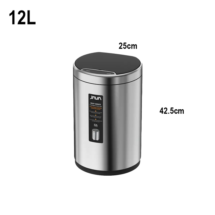JAVA MIDY, JH8826, Multiple Size, Round Sensor Bin with Soft Closing Rechargable Battery with USB wire - HippoMart SG
