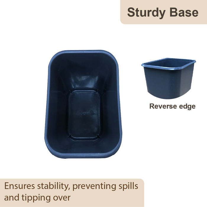 Slim Pod Dustbin | Sleek Waste Bin in Multiple Sizes and Colors | Space-Saving Trash Can | Modern Home & Office Waste Solution - HippoMart SG