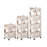 Storage Rack with Wheels, Trolley Shelf, Multipurpose Movable Organizer, Under Desk Trolley - HippoMart SG