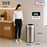 EKO Dustbin | Urban | EK9055 | Trash Bin | Waste Bin | Stainless Steel | Round Open Top | 60L