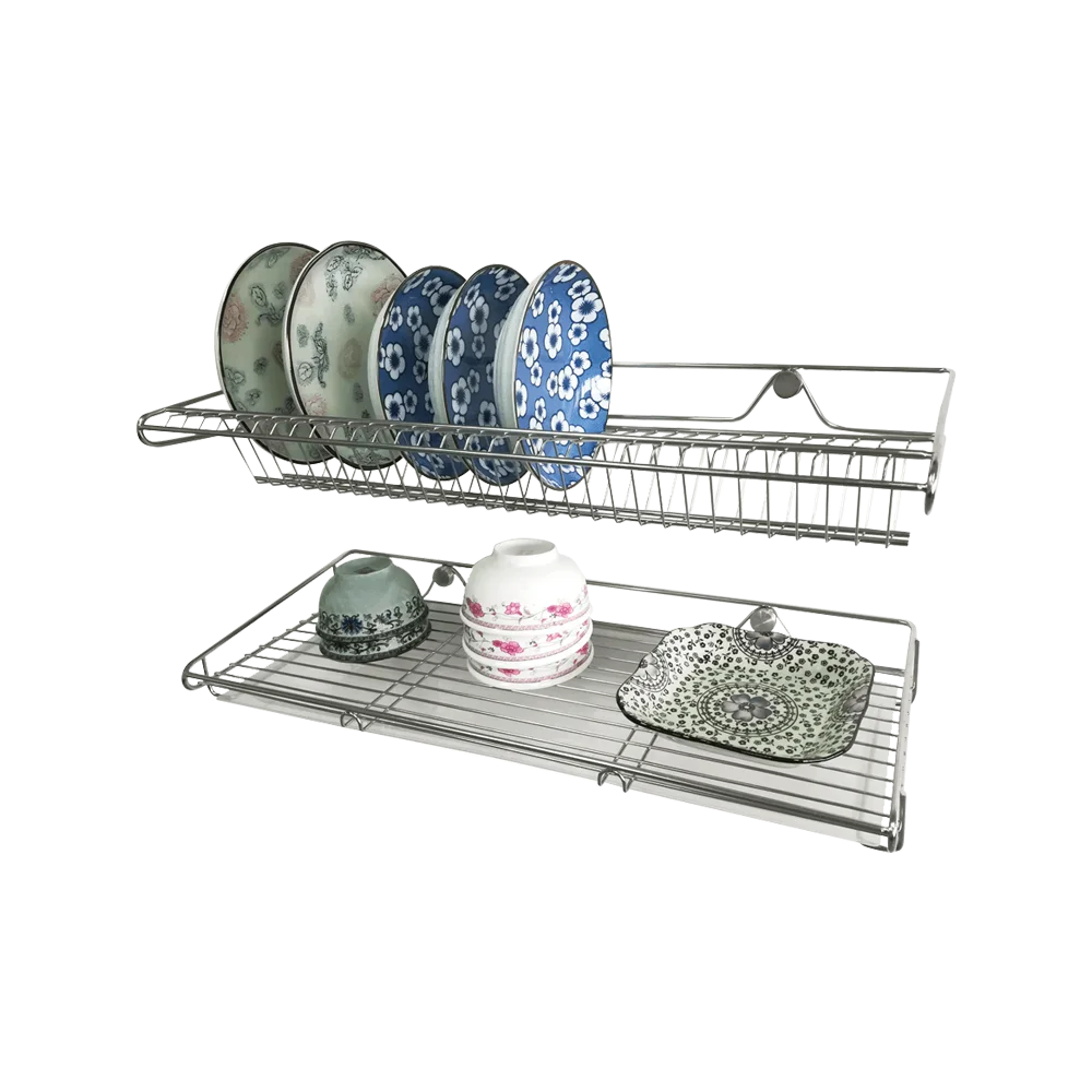 Stainless Steel 304 Dish Drainer/ Wall Mounted Dish Rack - HippoMart SG