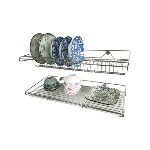 Stainless Steel 304 Dish Drainer/ Wall Mounted Dish Rack - HippoMart SG