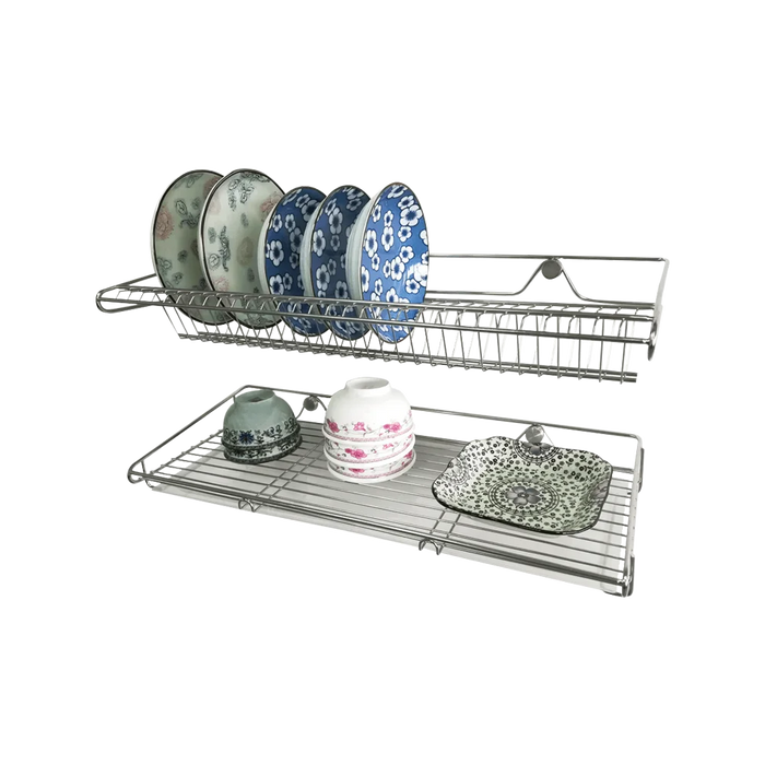 Stainless Steel 304 Dish Drainer/ Wall Mounted Dish Rack - HippoMart SG