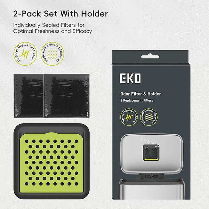Eko Filter Diffuser EKO Activated Charcoal Odour Filter Kit | EK8182 | 2-Pack | Odour ...