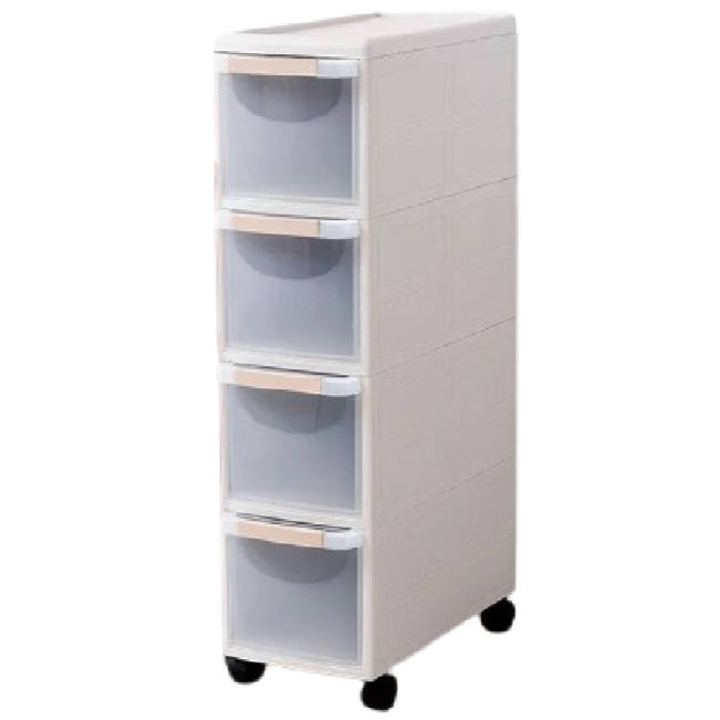 Slim Rolling Cabinet Storage Binsnull