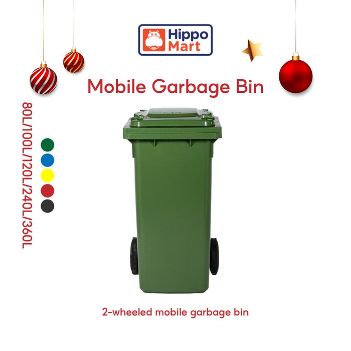 Mobile Garbage Bin | MGB | 80L, 100L, 120L, 240L, 360L | Recycling Trash Bin | Dustbin | Dustbin for Kitchen