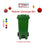MGB Integrated Foot Pedal Waste Bin | 120L, 240L & Colours | Trash Bin | Dustbin for Kitchen