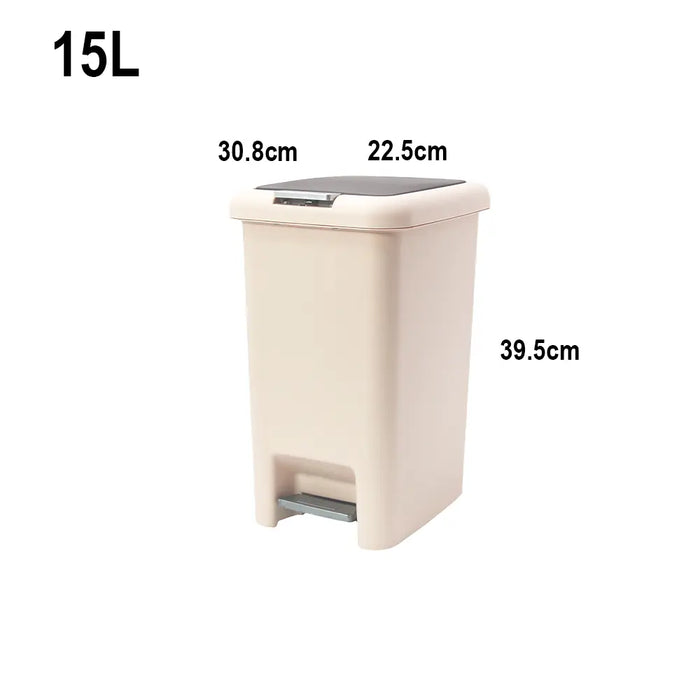 Pelican Premium Soft Closing Pedal Bin with 2 Way Opening, Multiple Size - HippoMart SG