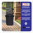 RAVEN Black Bin, Open Top with Lid, 60L - Image #5