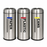 OTP1 Dustbin | 65L | Silver, Black | Lobby Bin | Open Top Bin | Lobby Bin | Waste Bin | Outdoor Bin - HippoMart SG