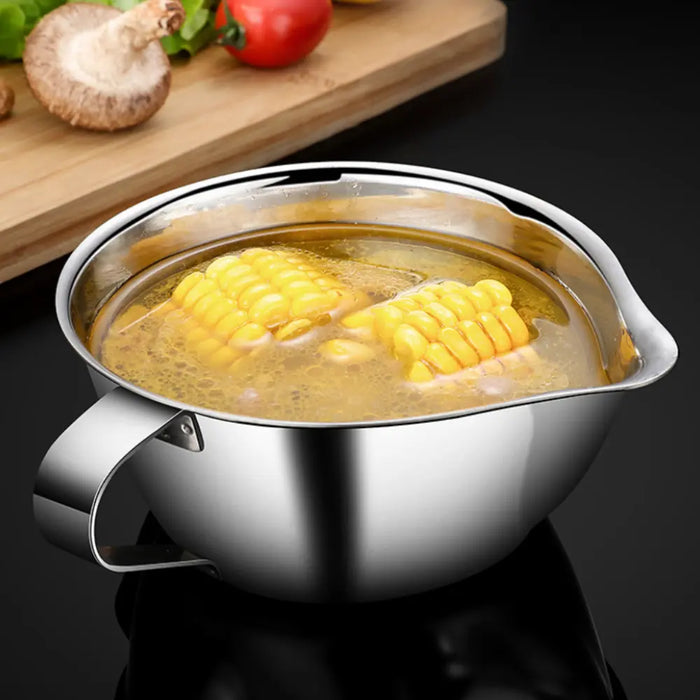 HippoMart Separator Bowl in SUS304 Stainless Steel with Handle HippoMart 