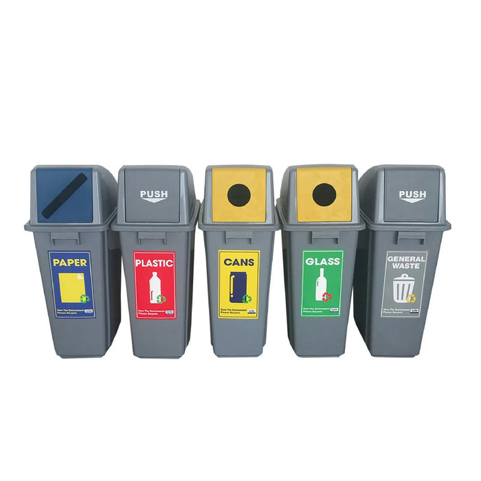 Terra TSB-1, 60L, Slim Bin with Recycling Option - Image #1