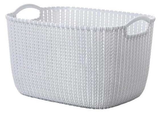HippoMart Rattan Designer Basket with Slim Handle, Multiple Size, Colour - HippoMart SG