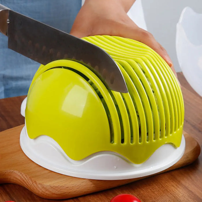 60 Seconds Salad Maker Fast Fruit Vegetable Cutter Bowl - Image #9