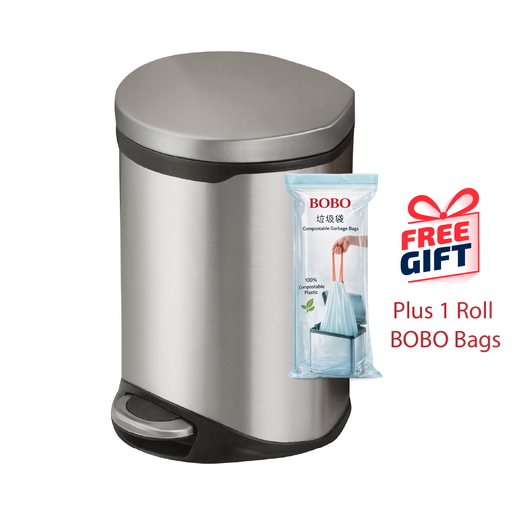 JAVA Dustbin | BELLE | JH8868 | 6L | Step Bin | Soft Closing | Trash Bin | Dustbin for Kitchen - HippoMart SG