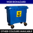 Biohazard Mobile Garbage Bin | 660L, 1100L | Trash Bin | Waste Bin | Medical Bin | Multisize - HippoMart SG
