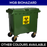 Biohazard Mobile Garbage Bin | 660L, 1100L | Trash Bin | Waste Bin | Medical Bin | Multisize - HippoMart SG