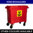 Biohazard Mobile Garbage Bin | 660L, 1100L | Trash Bin | Waste Bin | Medical Bin | Multisize - HippoMart SG