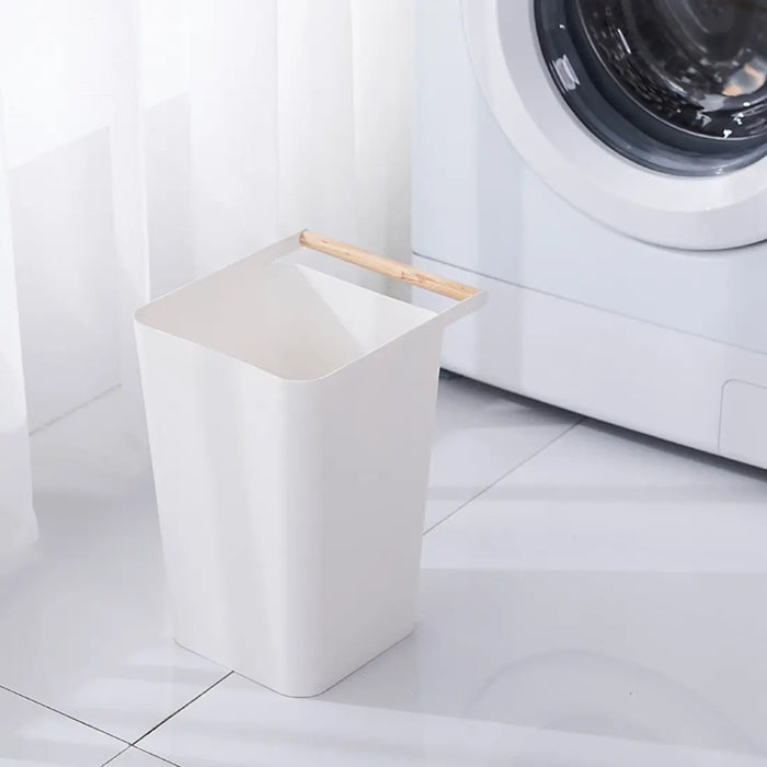 Wooden Handle Dustbin, 12L, Multiple Colours - Image #8