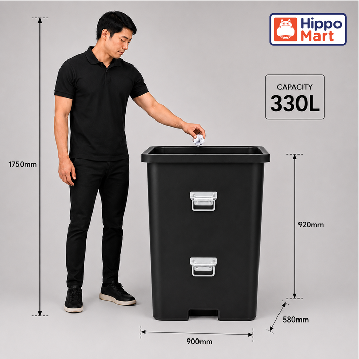 Chute Bin | Dustbin | Multiple Size | Trash bin | Garbage Bin | Big Bin - HippoMart SG