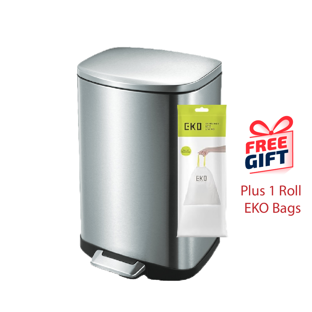EKO Dustbin | Della | EK9366 | Trash Bin | Waste Bin | Soft Closing | 6L/12L/20L/35L/50L - HippoMart SG