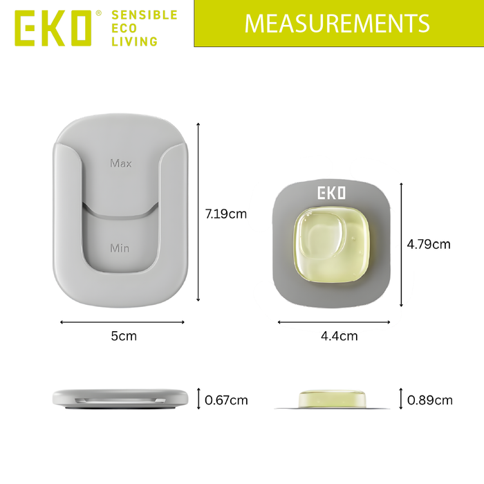 EKO Refresh Deodorizer Pod | Plant-Based Odor Eliminator | With Holder | Bin & Bathroom Odour Control - HippoMart SG