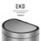 EKO MIRAGE, EK9331, 47L, Semi-Round Sensor Bin - Image #3