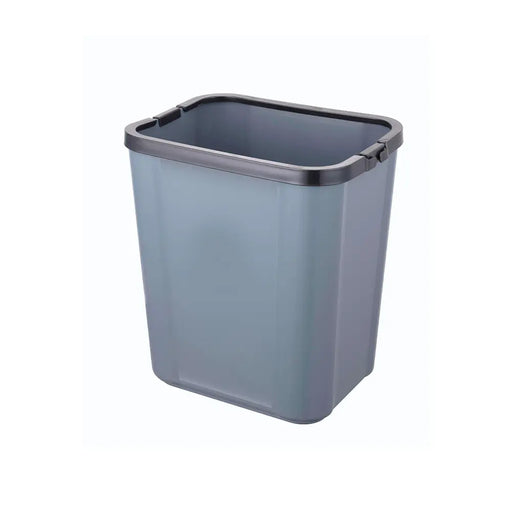 Non Lid Bin with Bag Holder, 15L, Green, Grey - Image #1