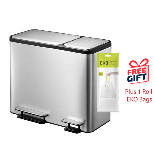 EKO Recycling Bin | Ecocasa | EK9128 | 15L+15L+15 | Dustbin | Trash Bin | Waste Bin | Rubbish Bin