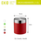EKO Dustbin | FANDY | EK9204 | Trash Bin | Waste Bin | Swing Lid Table Bin | 1.5L | Multiple Color - HippoMart SG