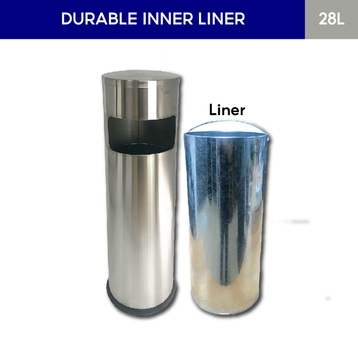FT1B Dustbin | 28L | Lobby Bin | Trash Bin | Rubbish Bin | Lobby Bin | Outdoor Bin - HippoMart SG