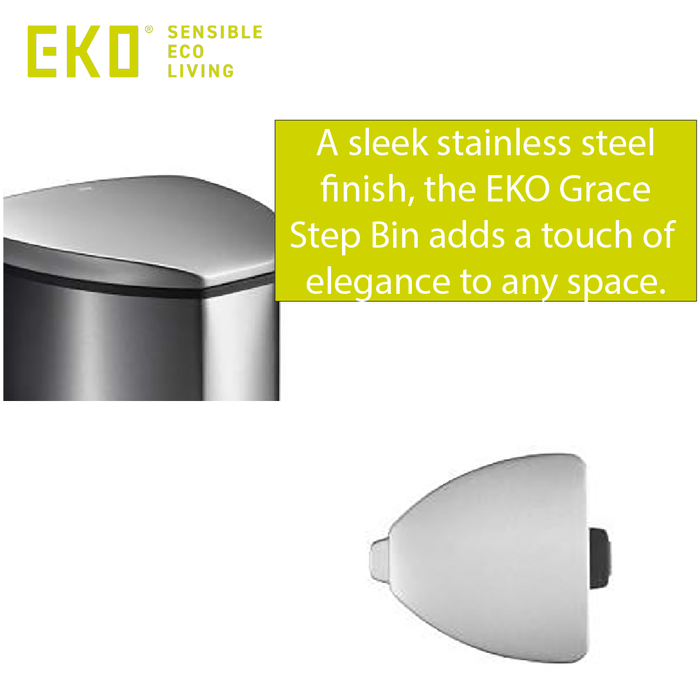 EKO Pedal Dustbin | GRACE | EK9209 | 12L, 25L, 35L - HippoMart SG