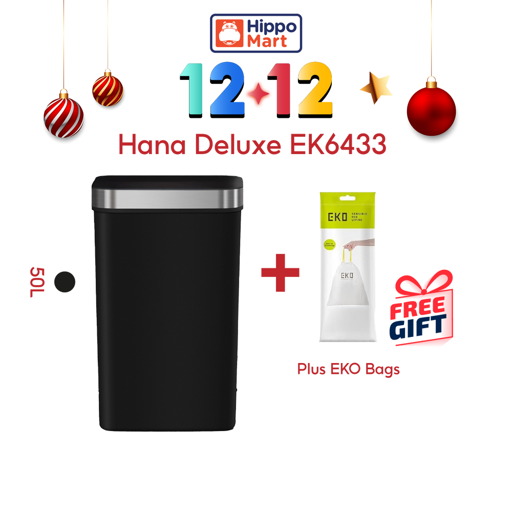 EKO Sensor Bin | Hana Deluxe | EK6433 | 50L | Dustbin