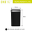 EKO Sensor Bin | Hana Deluxe | EK6433 | 50L | Dustbin - HippoMart SG