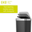 EKO Sensor Bin | Hana Deluxe | EK6433 | 50L | Dustbin - HippoMart SG