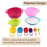 Korean Rainbow Nestable Food Grade ABS Kitchen Utensils & Bowl Set - HippoMart SG