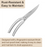 HippoMart SUS304 Meat Cutter | Industrial Grade Stainless Steel | Recoil & Lock Mechanism for Safety | Heavy-Duty Meat Slicing Tool - HippoMart SG