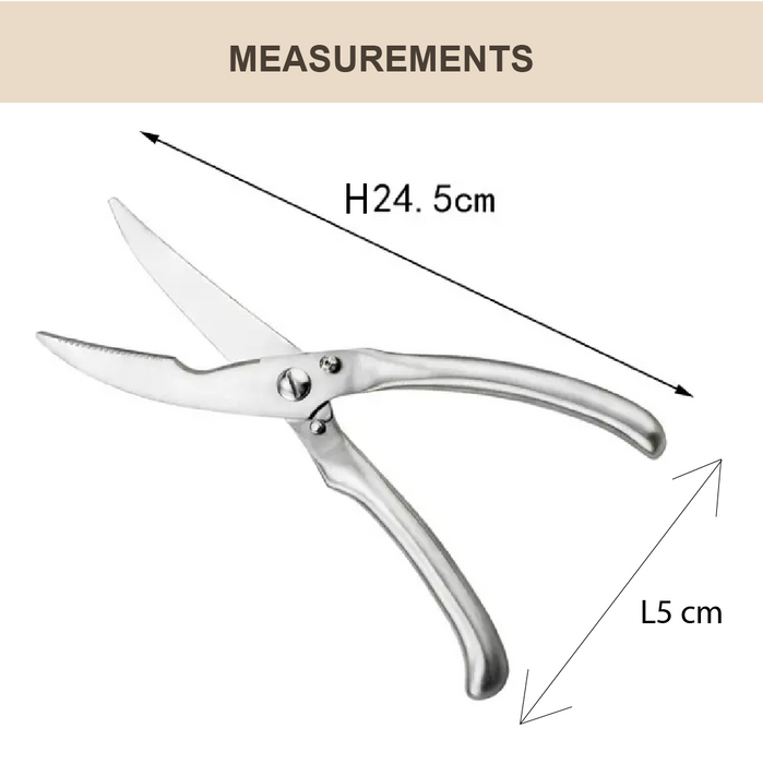 HippoMart SUS304 Meat Cutter | Industrial Grade Stainless Steel | Recoil & Lock Mechanism for Safety | Heavy-Duty Meat Slicing Tool - HippoMart SG