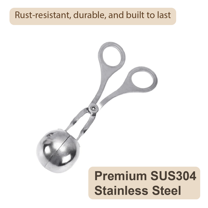 Chef's Professional Meat Maker/Meatball Scoop in SUS304 Stainless Steel - HippoMart SG