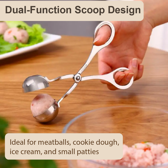 Chef's Professional Meat Maker/Meatball Scoop in SUS304 Stainless Steel - HippoMart SG