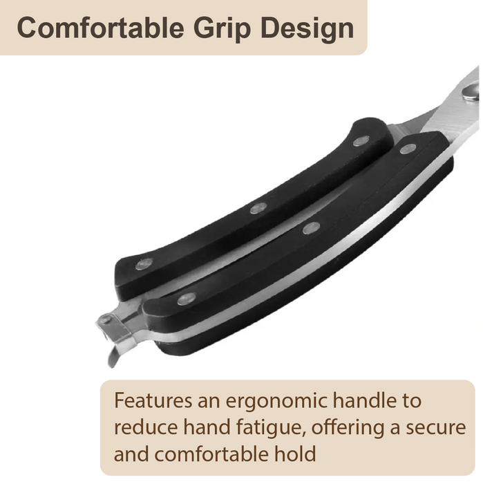 HippoMart Stainless Steel Kitchen Scissors with Handle Safety Lock - HippoMart SG
