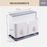 HippoMart Cutlery Drying & Organising ABS Plastic Caddy with Drainage, Multiple Color - HippoMart SG
