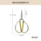 HippoMart Stainless Steel Vintage Household Scissors With Gold Handle [Multiple Sizes] - HippoMart SG