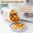 Durable Food Grade Clear Blue Air-Tight PP Kitchen Storage Container, Multiple Size - HippoMart SG