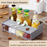 2 in 1 Kitchen Countertop Spices Compartment & Storage Rack, Multiple Color - HippoMart SG